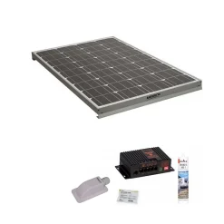 Antarion Kit Panneau Solaire-Pack Panneau solaire 140W camping car + Régulateur de charge pour panneau solaire MPPT10A BLUETOOH