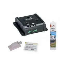 Antarion Kit Panneau Solaire-Pack Panneau solaire 160W camping car + Kit de pose solaire avec régulateur de charge PWM 160W 10A