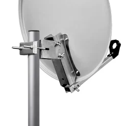 Hdsat Antenne, Parabole Et Fixation-Pack Parabole satellite acier 60cm avec Support LNB + LNB Single + Décodeur Satellite ASTRA HD + Carte