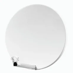 Hdsat Antenne, Parabole Et Fixation-Pack Parabole Satellite Fibre Composite Blanche 60cm + LNB Single + Décodeur Satellite ASTRA HD + Carte