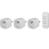 Smartwares Pack 3 prises + 1 télécommande intérieures