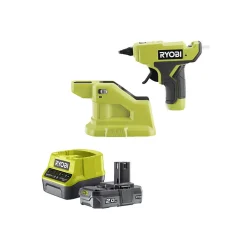 Ryobi Pack Pistolet à colle 18V One+ RGLM18-0 - 1 batterie 2.0Ah - 1 chargeur rapide