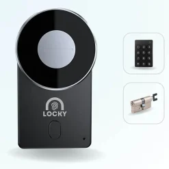 LOCKY Pack serrure connectée -4 smart lock 2.0 + clavier sans fil + cylindre ajustable