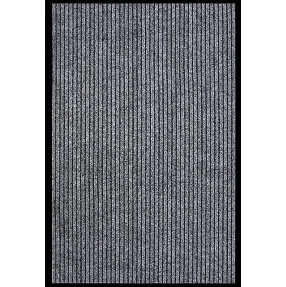 Vidaxl Patin, Feutre Et Embout-Paillasson rayé Gris 80x120 cm