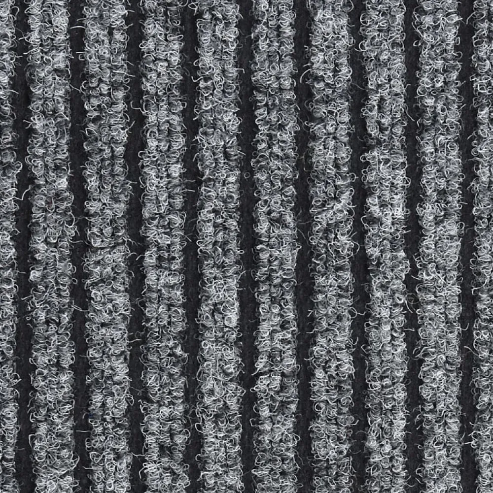Vidaxl Patin, Feutre Et Embout-Paillasson rayé Gris 80x120 cm