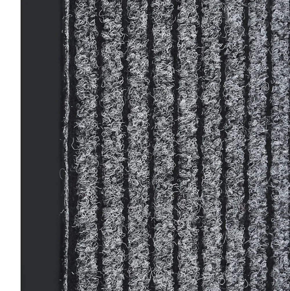 Vidaxl Patin, Feutre Et Embout-Paillasson rayé Gris 80x120 cm