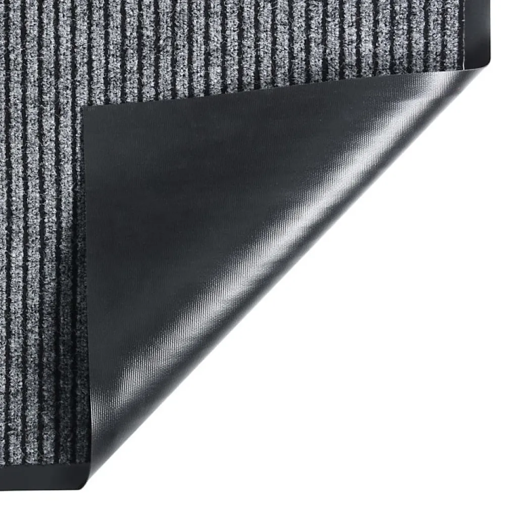 Vidaxl Patin, Feutre Et Embout-Paillasson rayé Gris 80x120 cm