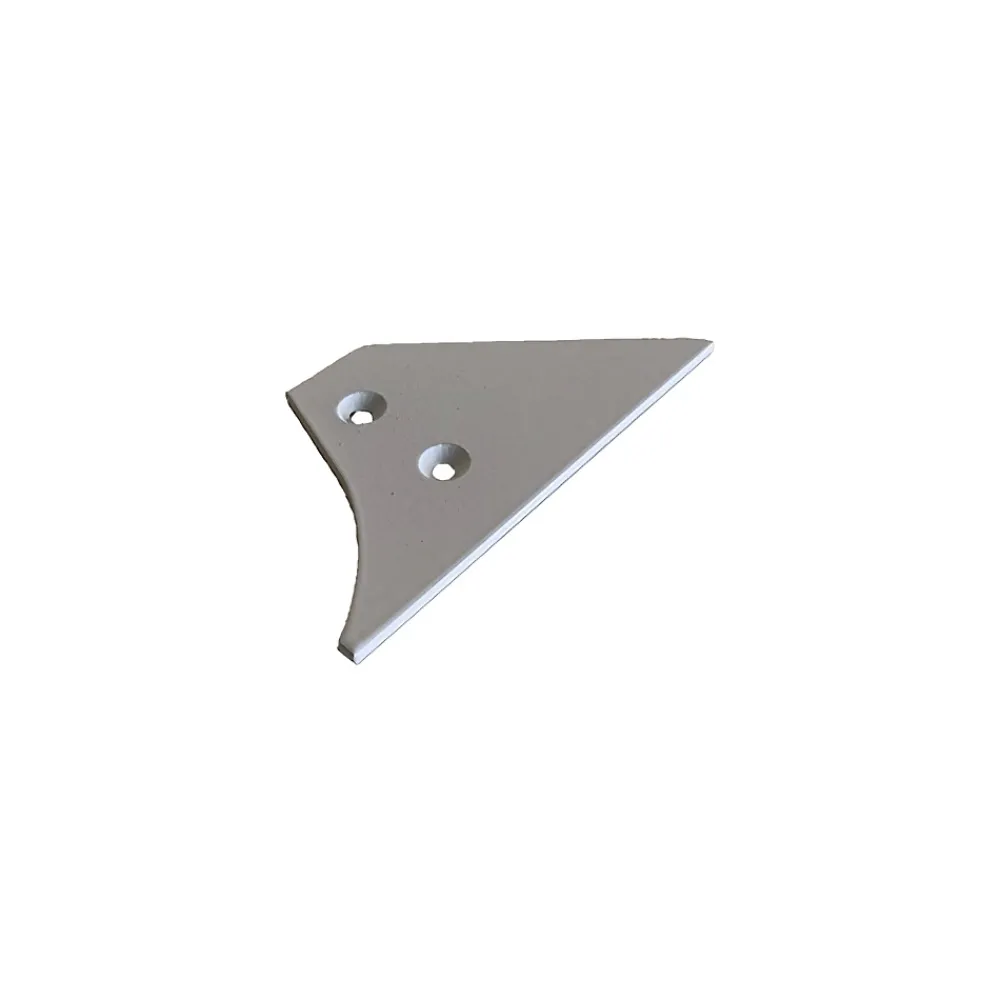 Homewell Equerre De Fixation-Paire d'embouts alu pour Porte Tablette B08R3P1KDS (Laqué Blanc RAL 9003)