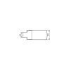 Stremler Assa Abloy Paumelle De Porte, Meuble Et Fenêtre-Paire de paumelles pour feuillure de 45mm lagune chromé brillant - Stremler - 4201.30.0X2