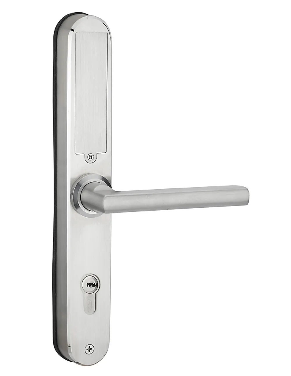 Thirard Paire de poignées connectées Intelock Multi, pour porte d'entrée, entr'axes 85mm, argent - INTELOCK