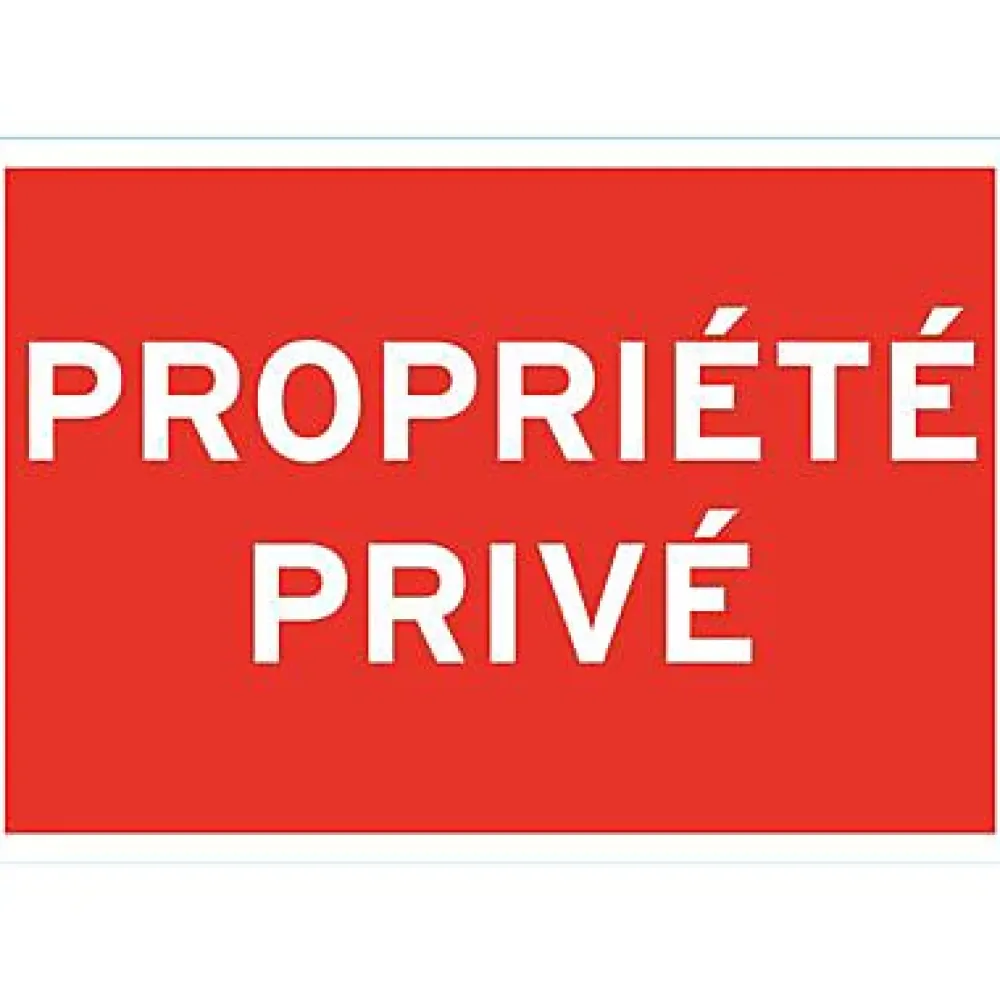 Chapuis Panneau de signalisation "Propriété privée"