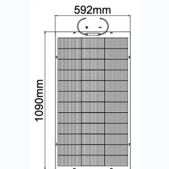 Galix Panneau Solaire À Composer-Panneau solaire flexible 120W N Type TOPCON Full black