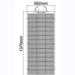 Galix Panneau Solaire À Composer-Panneau solaire flexible 150W N Type TOPCON Full black