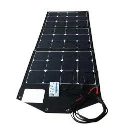 Galix Panneau solaire Monocristallin Pliable - 3 x 40 Watt - 18V Cellules back-contact Sun Power