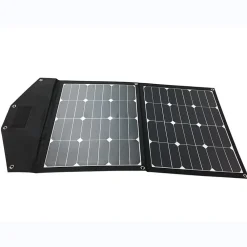 Galix Panneau solaire Monocristallin Pliable - 2 x 40 Watt - 18V Cellules back-contact Sun Power