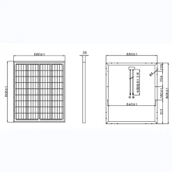 Galix Panneau Solaire À Composer-Panneau solaire monocristallin 80W