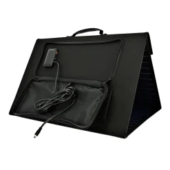 Eza Panneau Solaire Portable Pliable 60W Cellules Monocristallines Sorties USB