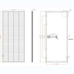 Galix Panneau solaire Série Blackwell 200W