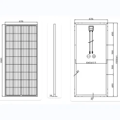 Galix Panneau Solaire À Composer-Panneau solaire Série Mono cellules PERC 190W