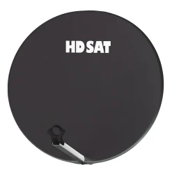 Hdsat Parabole satellite fibre composite gris anthracite 75cm + BRIDES INOX Anti Corrosion