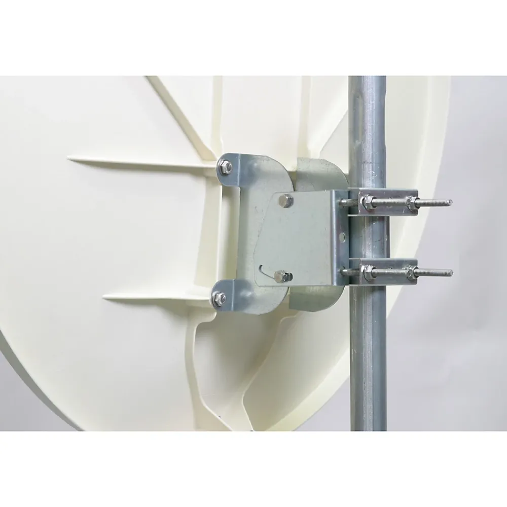 Hdsat Antenne, Parabole Et Fixation-Parabole satellite fibre composite Blanche 85cm + BRIDES INOX Anti Corrosion