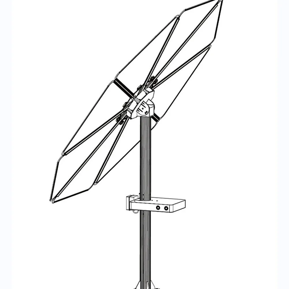 Galix Panneau Solaire Plug And Play-PARASOL SOLAIRE 1000W Plug & Play avec éclairage LED intégré