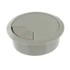 Diall Passe câble plastique gris aluminium Ø60 mm