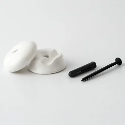 Lnd Passe Câble GRIP Isolateur en Porcelaine Blanche Manufacturés pour 1 Câble électrique textile Sécurité et style raffiné