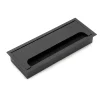 Emuca Range-Fil Et Cache-Fil|Range-Fil Et Cache-Fil-Passe-câbles de table Quadrum, rectangulaire, 269x80mm, à encastrer, Aluminium, Peint en noir