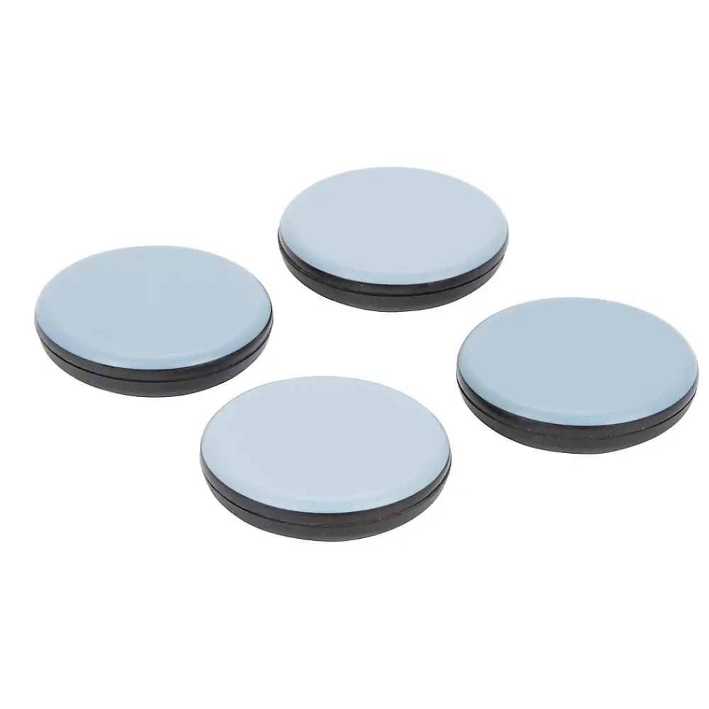Diall Patin, Feutre Et Embout-Patin 65 mm x 4, noir + gris/bleu