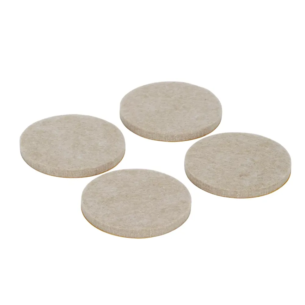 Diall Patin, Feutre Et Embout-Patin en feutre auto-adhésifs 50 mm x 4, beige