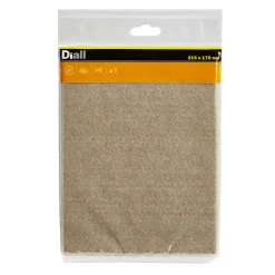 Diall Patin, Feutre Et Embout-Patin en feutre auto-adhésifs 215 x 170 mm x 1, beige
