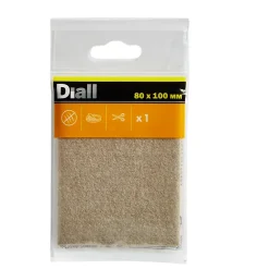 Diall Patin en feutre auto-adhésifs 80 x 100 mm x 1, beige