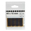 Diall Patin en feutre marron 15 x 45 mm, 8 pièces