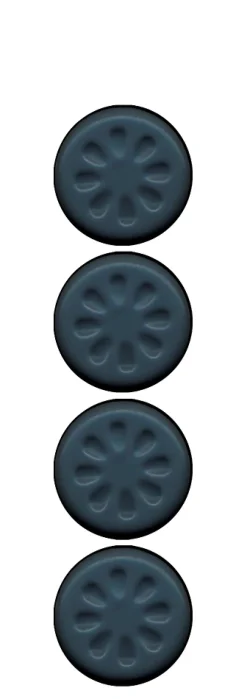 Scotch Patin glisseur adhésif rond gris ø50 mm