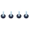Diall Patins à visser PTFE ø 20 mm, 4 pièces