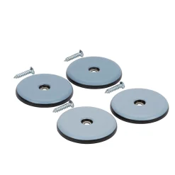Diall Patin vissés 50 mm x 4, noir + gris/bleu