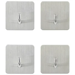 5Five 4 patères adhésives Stiky 4,5x2,7cm - Noir-
