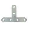 Diall Patte De Fixation-Patte d'assemblage en T Acier zingué L.80xl.15xH.15mm
