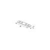 Thirard Patte d'assemblage, 40x15mm, bouts ronds, acier zingué -
