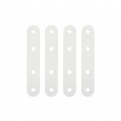 Diall Patte De Fixation-4 Pattes d'assemblage Acier Blanc L.60 x H.15 x EP.2mm