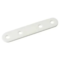 Diall Patte De Fixation-4 Pattes d'assemblage Acier Blanc L.120x H.15 x EP.2mm