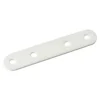 Diall 4 Pattes d'assemblage Acier Blanc L.100x H.15 x EP.2mm