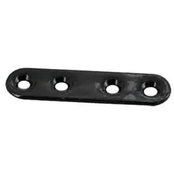 Diall 4 Pattes d'assemblage Acier Noir L.80 x H.15 x EP.2mm
