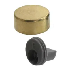 Diall 4 pattes à glace Laiton poli ø18 mm x EP. 6 mm