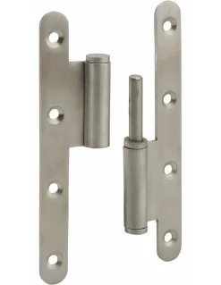 Thirard Paumelle De Porte, Meuble Et Fenêtre-Paumelle de Paris porte d'entrée / d'intérieur, 140x55x2.5mm, inox, gauche -