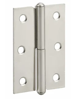 Thirard Paumelle De Porte, Meuble Et Fenêtre-Paumelle de porte de meuble / porte légère, 60x40mm, acier, droite -