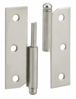 Thirard Paumelle De Porte, Meuble Et Fenêtre-Paumelle de porte de meuble / porte légère, 60x40mm, acier, gauche -