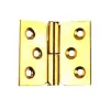 QCL Paumelle De Porte, Meuble Et Fenêtre-Paumelle laitonnée 50 x 40 mm droite vendue par 2