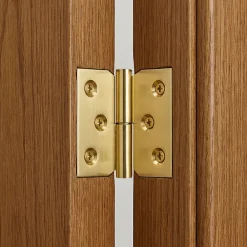 QCL Paumelle De Porte, Meuble Et Fenêtre-Paumelle laitonnée 30 x 40 mm gauche vendue par 2